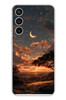 Le Balvo Samsung Galaxy S23 FE Uyumlu Ay Gecesi Baskılı Silikon Kılıf