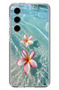 Le Balvo Samsung Galaxy S24 FE Uyumlu Denizde Çiçekler Baskılı Silikon Kılıf