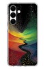 Le Balvo Samsung Galaxy S25 FE Uyumlu Renkli Yollar Baskılı Silikon Kılıf