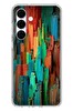Le Balvo Samsung Galaxy S25 FE Uyumlu Dikey Renkler Baskılı Silikon Kılıf