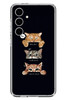 Le Balvo Samsung Galaxy S24 FE Uyumlu Kedi Halleri Baskılı Silikon Kılıf