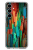 Le Balvo Samsung Galaxy S24 FE Uyumlu Dikey Renkler Baskılı Silikon Kılıf