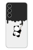 Le Balvo Samsung Galaxy S23 FE Uyumlu Boyacı Panda Baskılı Silikon Kılıf