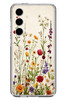 Le Balvo Samsung Galaxy S24 FE Uyumlu Zarif Çiçekler Baskılı Silikon Kılıf
