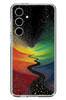 Le Balvo Samsung Galaxy S24 FE Uyumlu Renkli Yollar Baskılı Silikon Kılıf