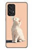 Le Balvo Samsung Galaxy A33 Uyumlu Beyaz Kelebekli Kedi Baskılı Silikon Kılıf