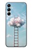 Le Balvo Samsung Galaxy A24 Uyumlu Buluta Çıkan Merdiven Baskılı Silikon Kılıf