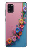Le Balvo Samsung Galaxy A31 Uyumlu Pembe Mavi Sarmaşık Baskılı Silikon Kılıf