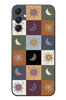 Le Balvo Samsung Galaxy A24 Uyumlu Ay Güneş Retro Baskılı Silikon Kılıf