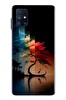 Le Balvo Samsung Galaxy M51 Uyumlu Dört Mevsim Ağaç Baskılı Silikon Kılıf