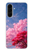 Le Balvo Samsung Galaxy A37 Uyumlu Kırmızı Pembe Ağaçlar Baskılı Silikon Kılıf