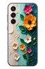 Le Balvo Samsung Galaxy S23 Uyumlu Güzel Modern Çiçekler Baskılı Silikon Kılıf