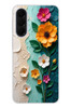Le Balvo Samsung Galaxy A37 Uyumlu Güzel Modern Çiçekler Baskılı Silikon Kılıf