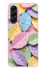 Le Balvo Samsung Galaxy A56 Uyumlu Pastel Damlalıklı Yapraklar Baskılı Silikon Kılıf