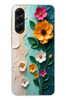 Le Balvo Samsung Galaxy A56 Uyumlu Güzel Modern Çiçekler Baskılı Silikon Kılıf