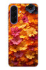 Le Balvo Samsung Galaxy A57 Uyumlu Sarı Pembe Çiçekler Baskılı Silikon Kılıf