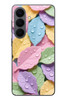 Le Balvo Samsung Galaxy S26 Uyumlu Pastel Damlalıklı Yapraklar Baskılı Silikon Kılıf