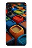 Le Balvo Samsung Galaxy A56 Uyumlu Renkli Kare Puflar Baskılı Silikon Kılıf