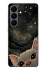 Le Balvo Samsung Galaxy S26 Uyumlu Siyah Gökyüzülü Kedi Baskılı Silikon Kılıf
