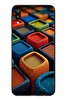 Le Balvo Samsung Galaxy M20 Uyumlu Renkli Kare Puflar Baskılı Silikon Kılıf