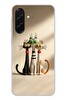 Le Balvo Samsung Galaxy A36 Uyumlu Neşeli Kedi Ailesi Baskılı Silikon Kılıf