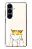 Le Balvo Samsung Galaxy S26 Uyumlu Sarı Kedi Yanakları Baskılı Silikon Kılıf