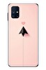 Le Balvo Samsung Galaxy M51 Uyumlu Kalp Siyah Uçak Baskılı Silikon Kılıf