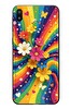 Le Balvo Samsung Galaxy M31 Uyumlu Renkli Gökkuşağı Çiçekleri Baskılı Silikon Kılıf