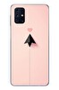 Le Balvo Samsung Galaxy M31s Uyumlu Kalp Siyah Uçak Baskılı Silikon Kılıf