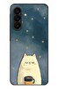 Le Balvo Samsung Galaxy A27 Uyumlu Kahveci Beyaz Kedir Baskılı Silikon Kılıf