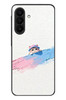 Le Balvo Samsung Galaxy A27 Uyumlu Pembe Mavi Kedi Baskılı Silikon Kılıf