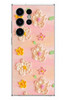 Le Balvo Samsung Galaxy S23 Ultra Uyumlu Pastel Papatya Baskılı Silikon Kılıf