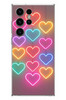 Le Balvo Samsung Galaxy S23 Ultra Uyumlu Neon Kalpler Baskılı Silikon Kılıf