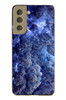 Le Balvo Samsung Galaxy S21 FE Uyumlu Mor Bulutlar Baskılı Silikon Kılıf
