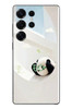 Le Balvo Samsung Galaxy S25 Ultra Uyumlu Gözlüklü Panda Baskılı Silikon Kılıf