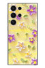 Le Balvo Samsung Galaxy S24 Ultra Uyumlu Mor Papatyalar Baskılı Silikon Kılıf