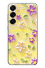 Le Balvo Samsung Galaxy S25 Plus Uyumlu Mor Papatyalar Baskılı Silikon Kılıf