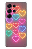 Le Balvo Samsung Galaxy S25 Ultra Uyumlu Neon Kalpler Baskılı Silikon Kılıf