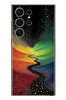 Le Balvo Samsung Galaxy S24 Ultra Uyumlu Renkli Yollar Baskılı Silikon Kılıf
