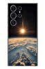 Le Balvo Samsung Galaxy S24 Ultra Uyumlu Uzay Günbatımı Baskılı Silikon Kılıf