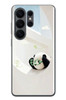 Le Balvo Samsung Galaxy S26 Ultra Uyumlu Gözlüklü Panda Baskılı Silikon Kılıf