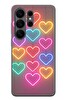 Le Balvo Samsung Galaxy S26 Ultra Uyumlu Neon Kalpler Baskılı Silikon Kılıf