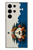 Le Balvo Samsung Galaxy S24 Ultra Uyumlu Sonbahar Evi Baskılı Silikon Kılıf