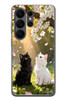 Le Balvo Samsung Galaxy S26 Ultra Uyumlu İlkbahar Kedileri Baskılı Silikon Kılıf