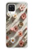 Le Balvo Samsung Galaxy A12 Uyumlu Papatya Çiçekleri Baskılı Silikon Kılıf