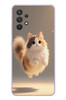 Le Balvo Samsung Galaxy A32 Uyumlu Zıplayan Kedi Baskılı Silikon Kılıf