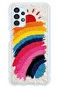 Le Balvo Samsung Galaxy A13 Uyumlu Güneşli Gökkuşağı Baskılı Silikon Kılıf