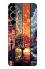 Le Balvo Samsung Galaxy S24 Uyumlu Sonbahar İlkbaharım Baskılı Silikon Kılıf