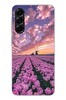 Le Balvo Samsung Galaxy A56 Uyumlu Lale Bahçesi Baskılı Silikon Kılıf