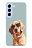 Le Balvo Samsung Galaxy S22 Uyumlu Karizmatik Köpek Baskılı Silikon Kılıf